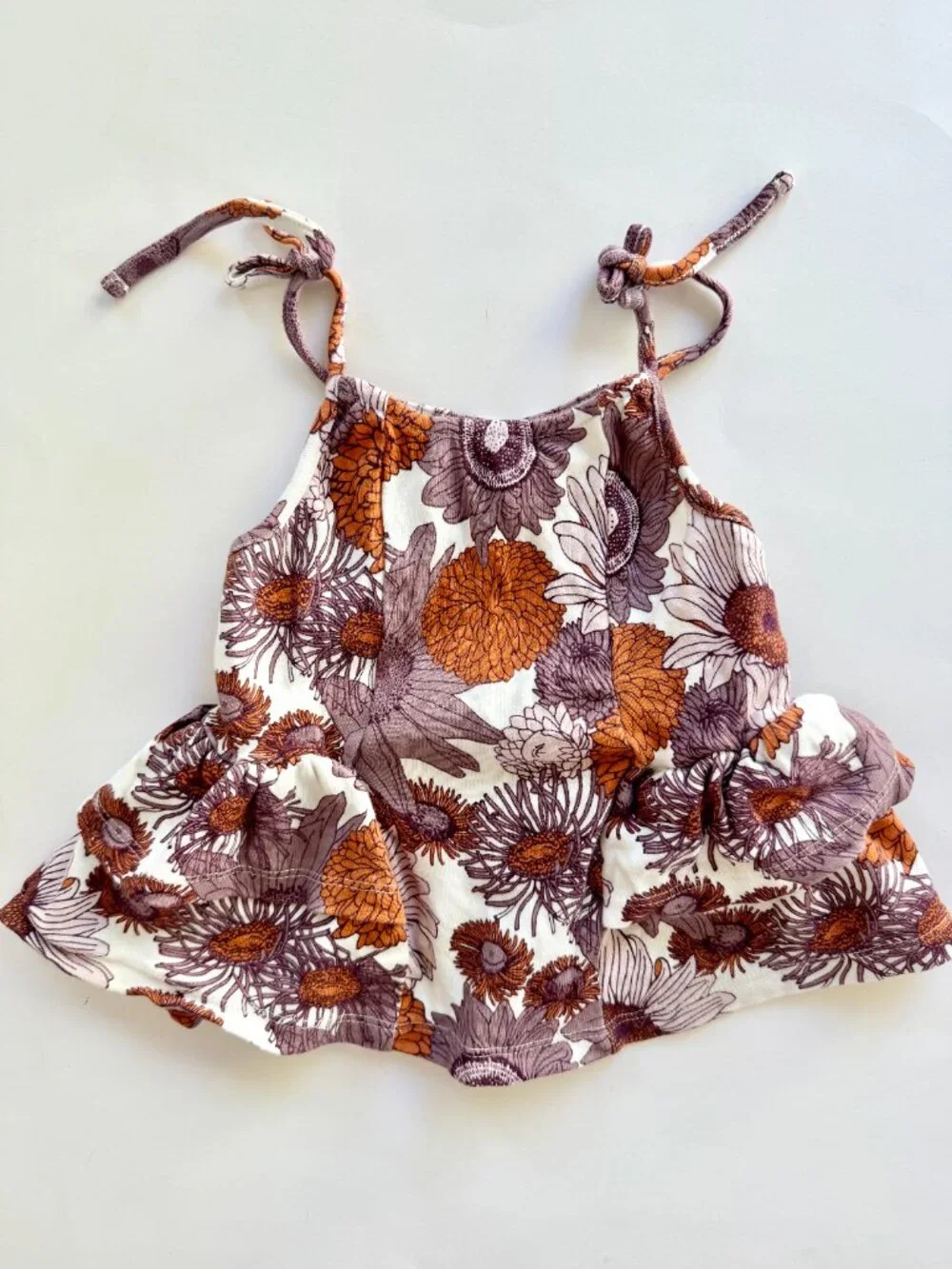 Kate Quinn Girls Retro Floral Tank Top 18-24M
